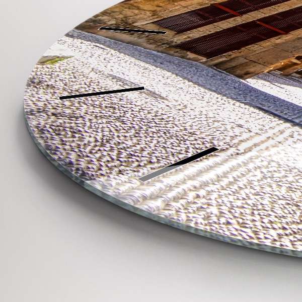 Orologio rotondo Pittoresca strada di Rodi