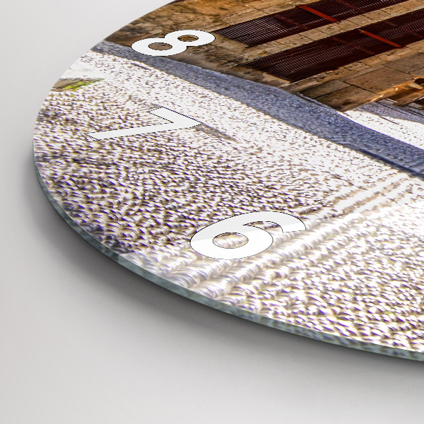 Orologio rotondo Pittoresca strada di Rodi