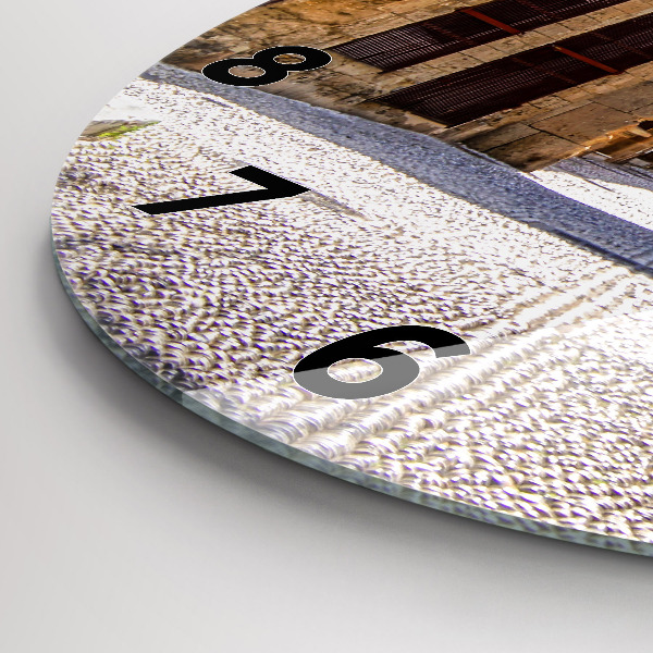 Orologio rotondo Pittoresca strada di Rodi