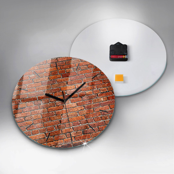 Orologio rotondo Vecchio muro di mattoni