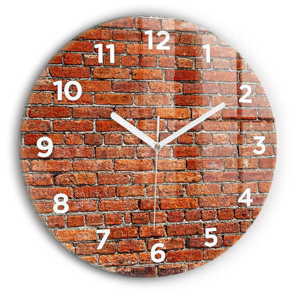 Orologio rotondo Vecchio muro di mattoni