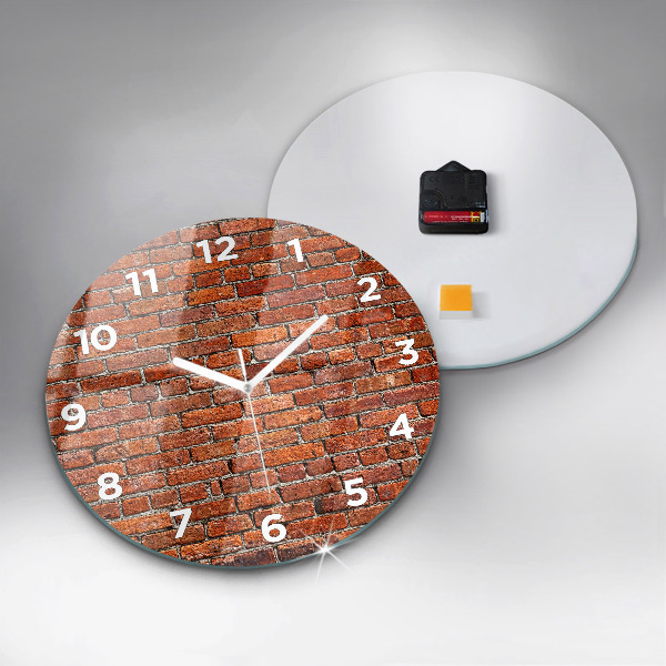 Orologio rotondo Vecchio muro di mattoni