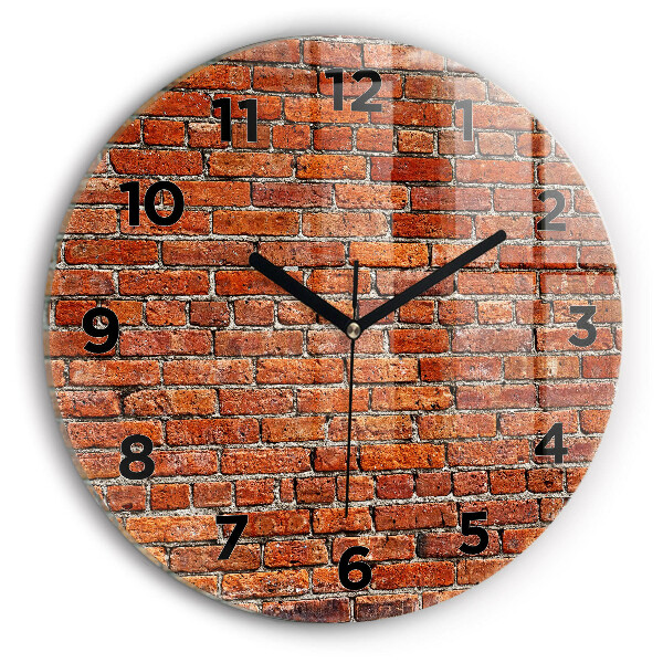 Orologio rotondo Vecchio muro di mattoni