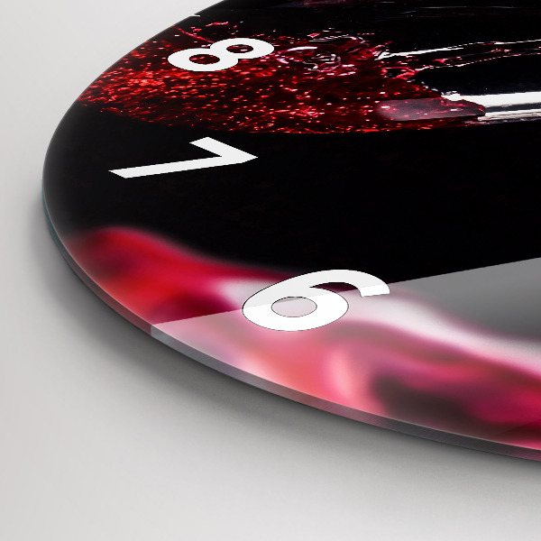 Orologio rotondo Vino rosso