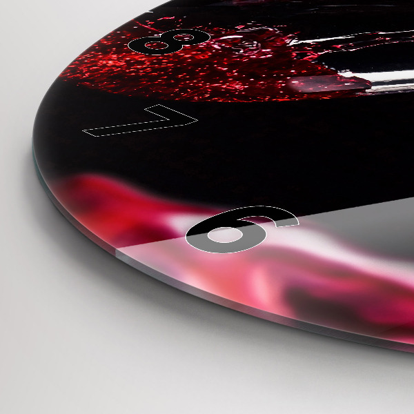 Orologio rotondo Vino rosso