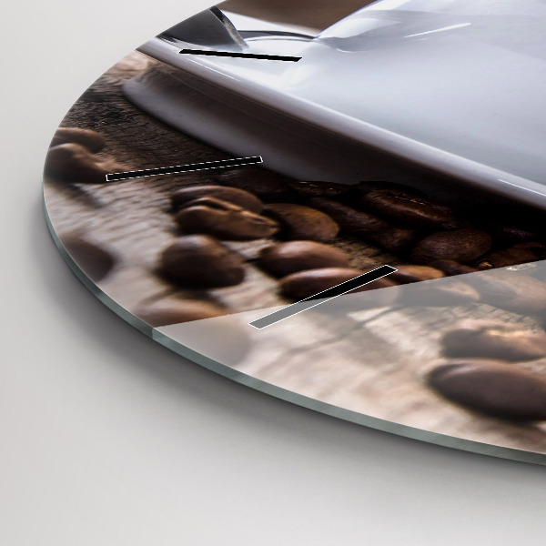 Orologio rotondo Una tazza di caffè