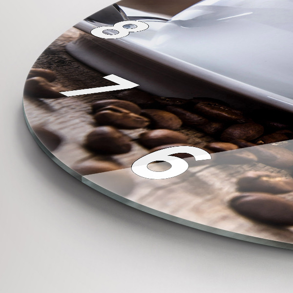 Orologio rotondo Una tazza di caffè