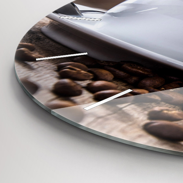 Orologio rotondo Una tazza di caffè