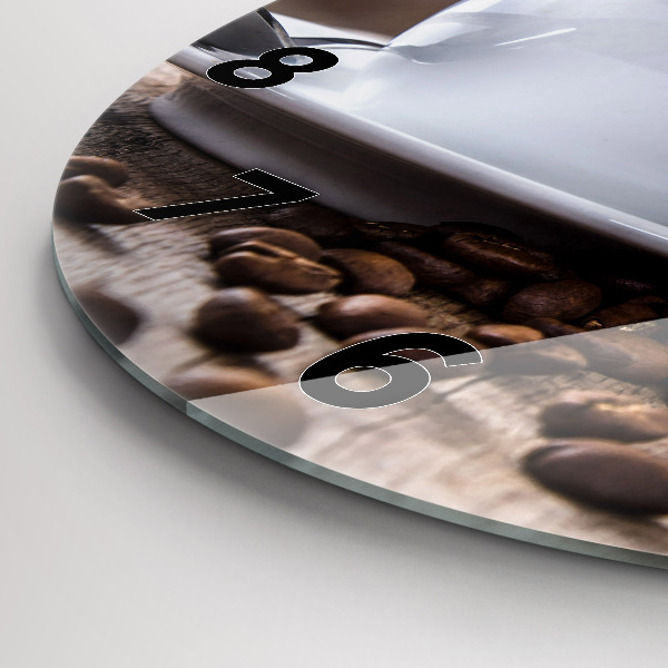 Orologio rotondo Una tazza di caffè