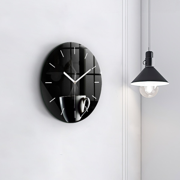 Orologio rotondo Una tazza di caffè