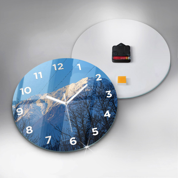 Orologio rotondo Vista sulle montagne