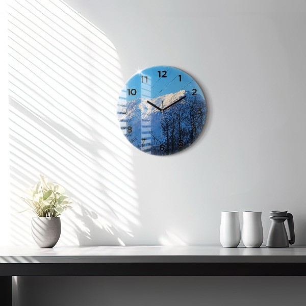 Orologio rotondo Vista sulle montagne