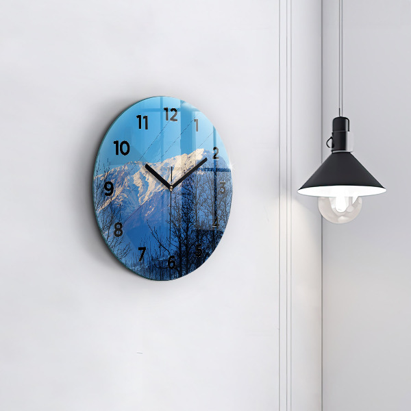 Orologio rotondo Vista sulle montagne