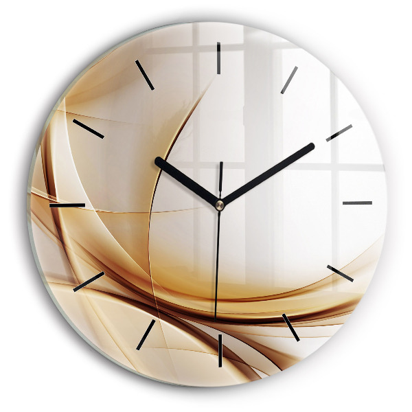 Orologio rotondo Astrazione dorata