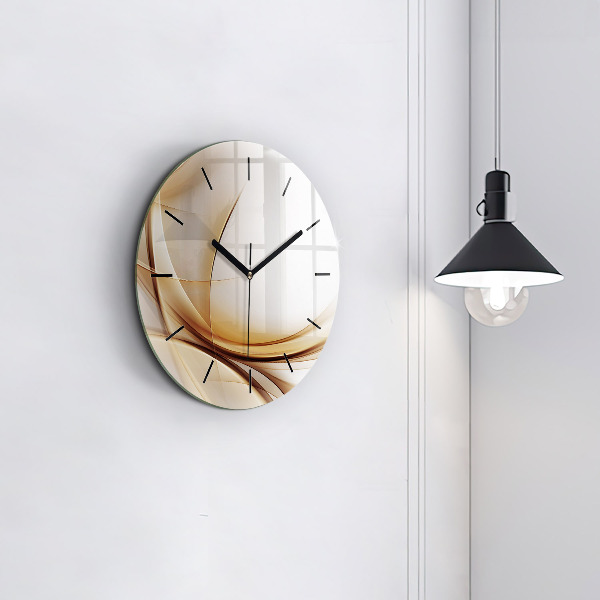 Orologio rotondo Astrazione dorata