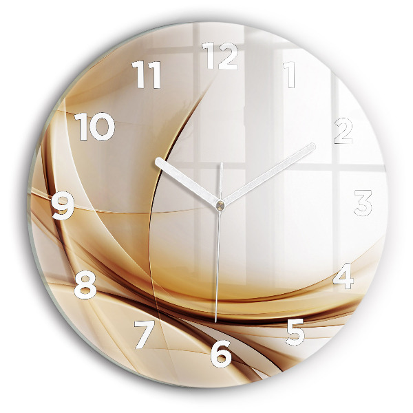 Orologio rotondo Astrazione dorata