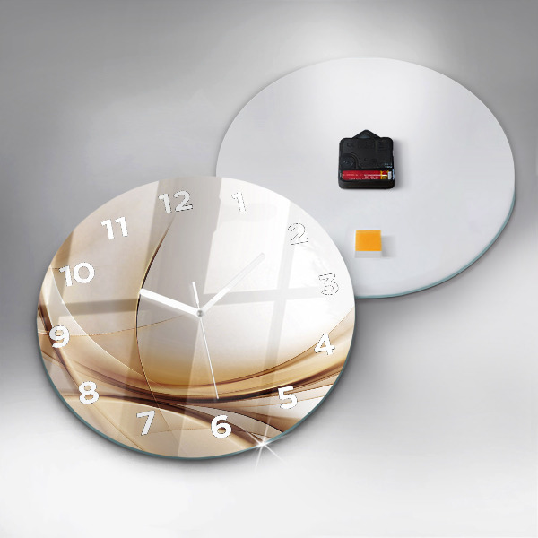 Orologio rotondo Astrazione dorata