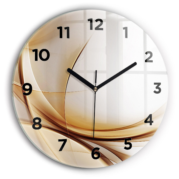 Orologio rotondo Astrazione dorata