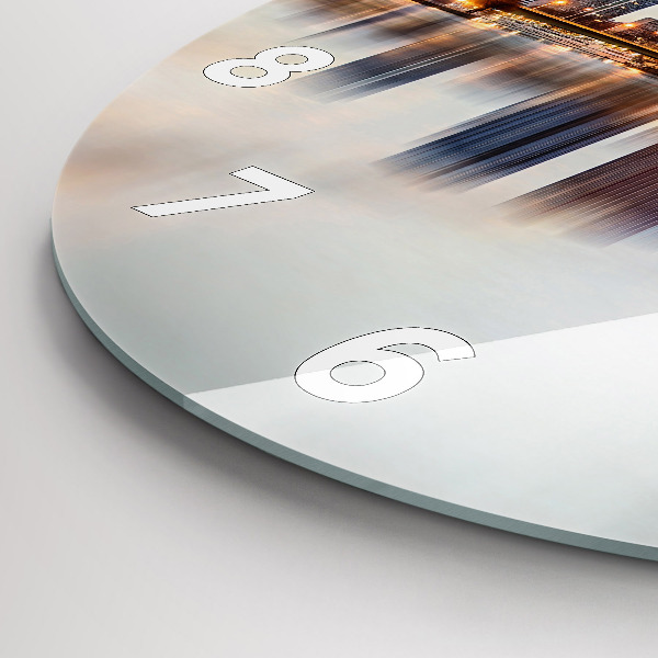 Orologio rotondo Panorama con la Torre Eiffel