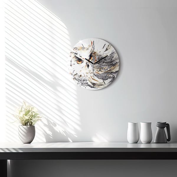 Orologio rotondo Gufo simbolo di saggezza