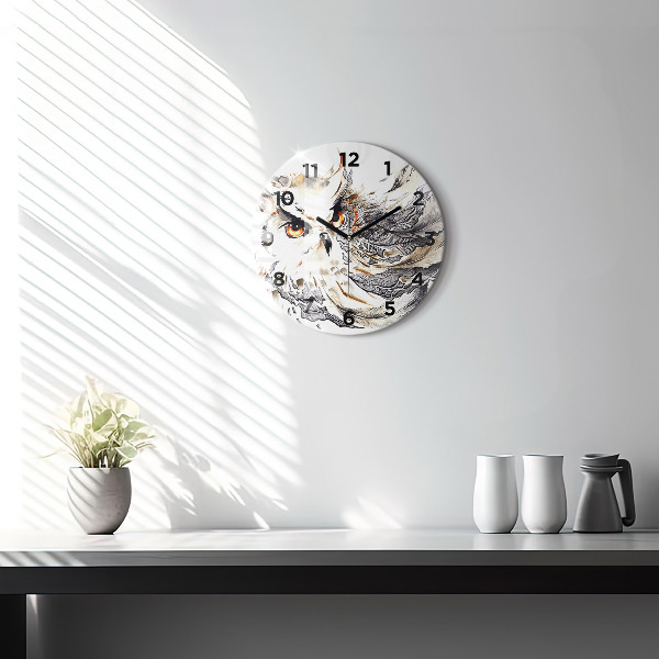 Orologio rotondo Gufo simbolo di saggezza