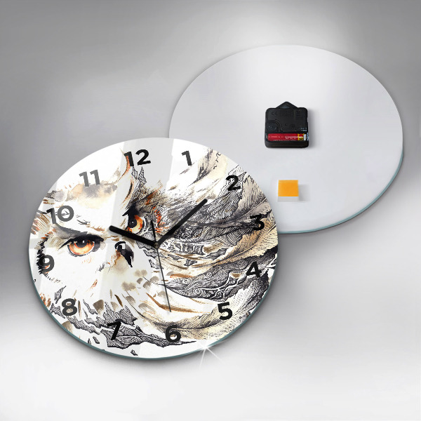 Orologio rotondo Gufo simbolo di saggezza
