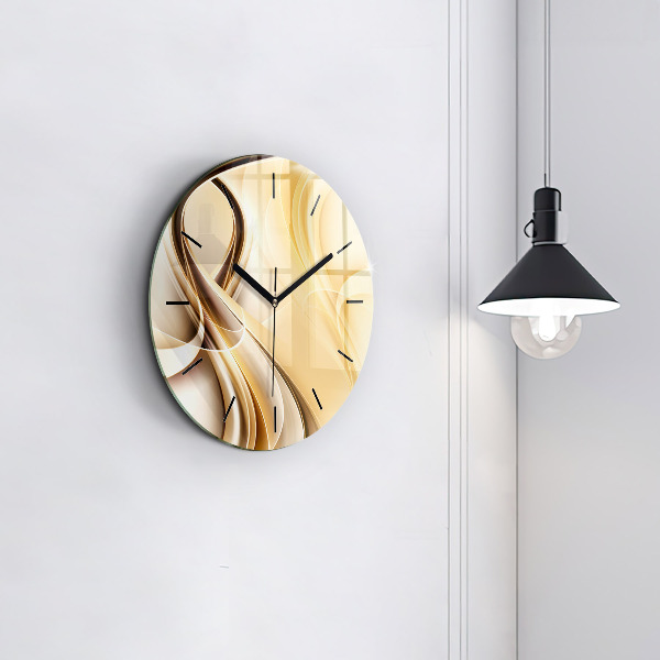 Orologio rotondo Onde di astrazione
