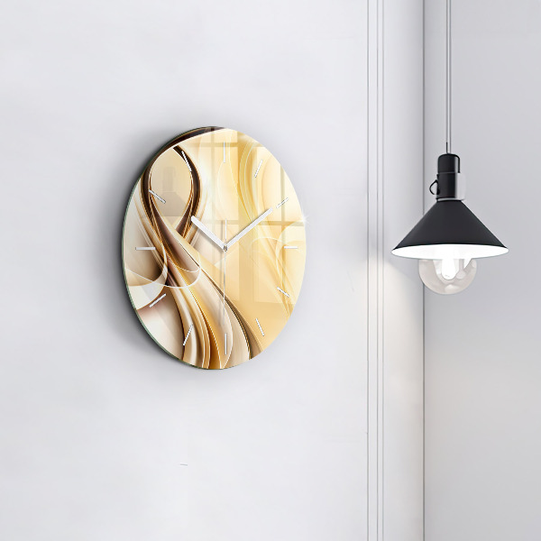 Orologio rotondo Onde di astrazione
