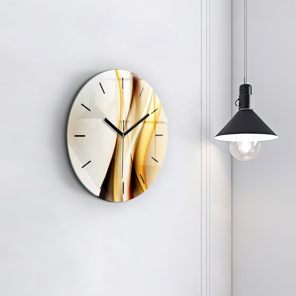 Orologio rotondo Onda astratta