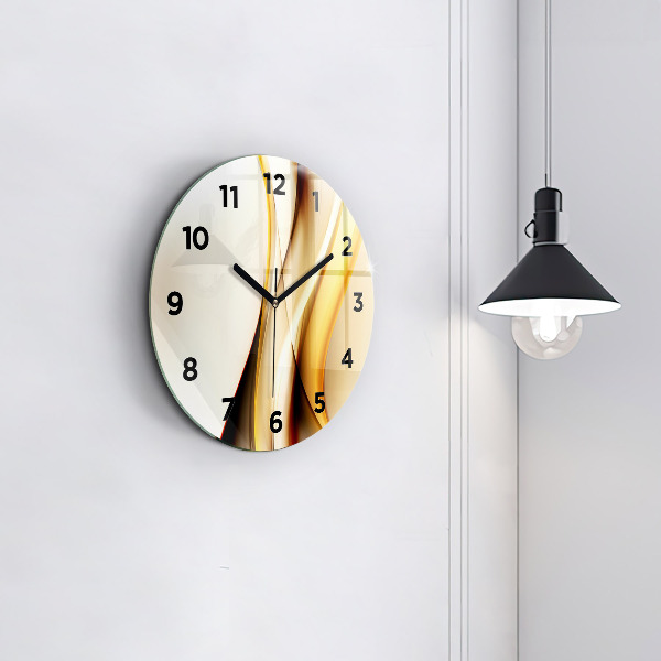 Orologio rotondo Onda astratta