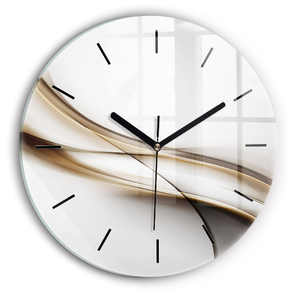 Orologio rotondo Linee astratte