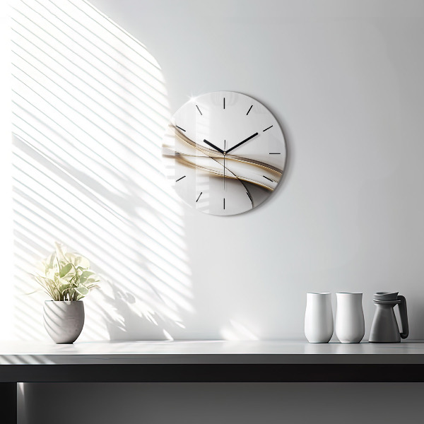 Orologio rotondo Linee astratte