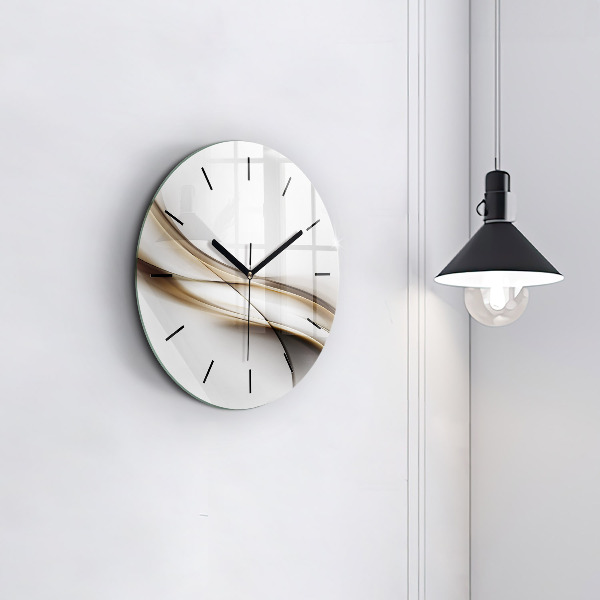Orologio rotondo Linee astratte