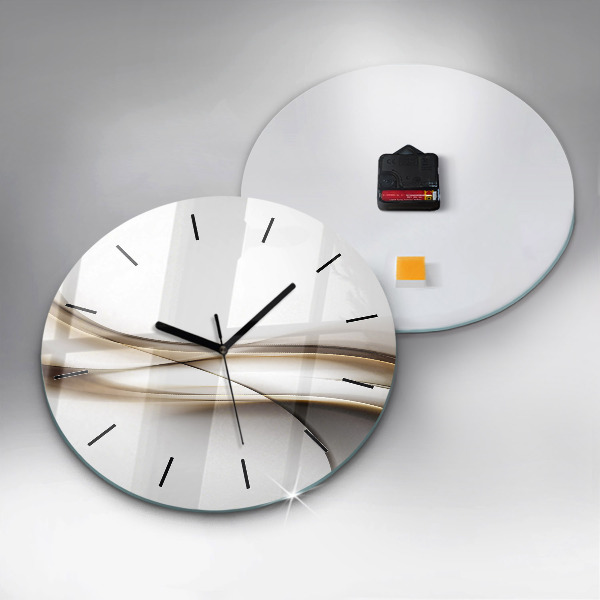 Orologio rotondo Linee astratte