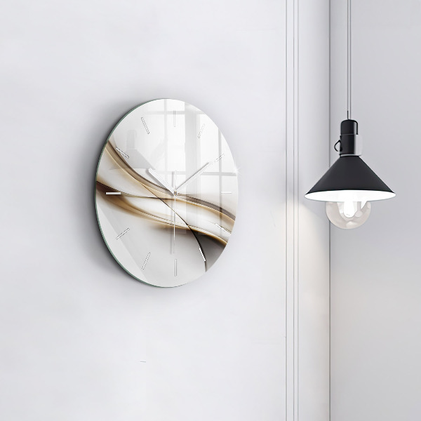 Orologio rotondo Linee astratte