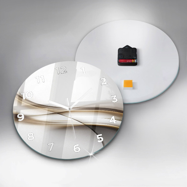 Orologio rotondo Linee astratte