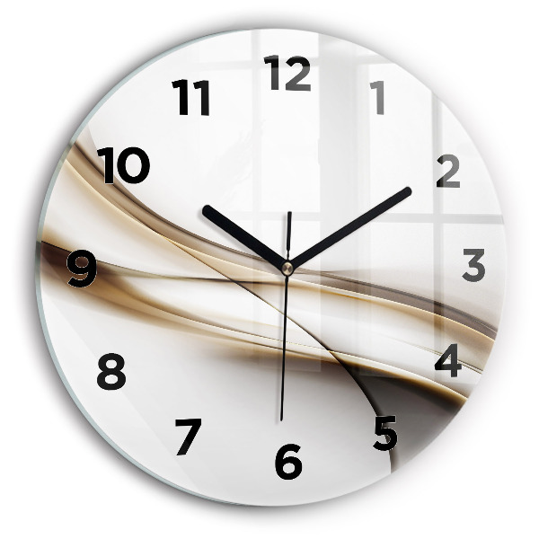 Orologio rotondo Linee astratte