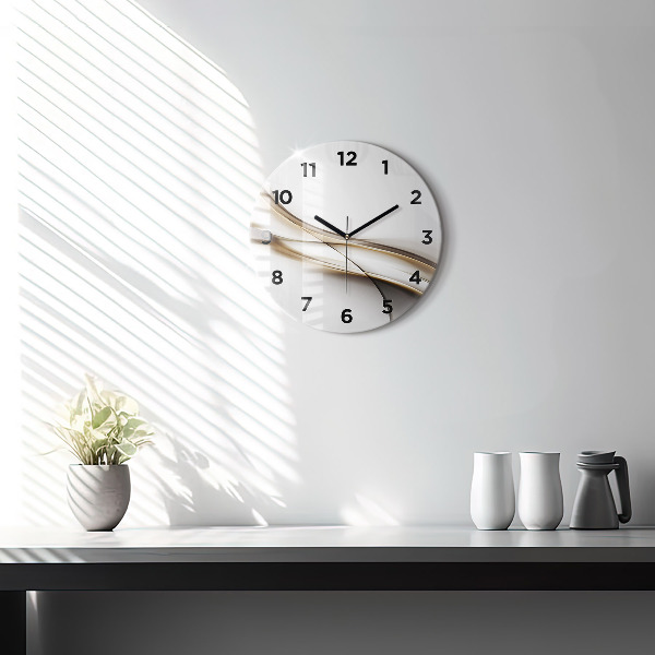 Orologio rotondo Linee astratte