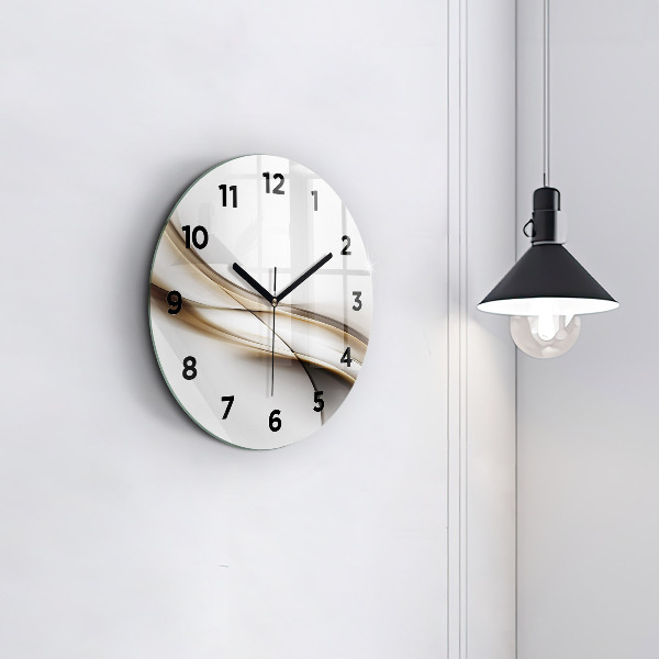 Orologio rotondo Linee astratte
