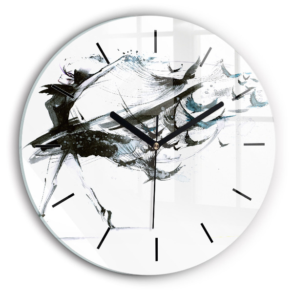 Orologio rotondo Donna che balla il balletto