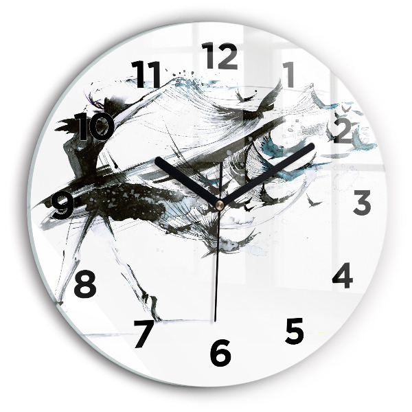 Orologio rotondo Donna che balla il balletto