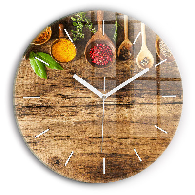 Orologio rotondo Cucchiai di spezie
