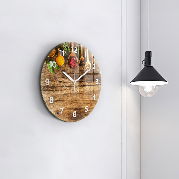 Orologio rotondo Cucchiai di spezie