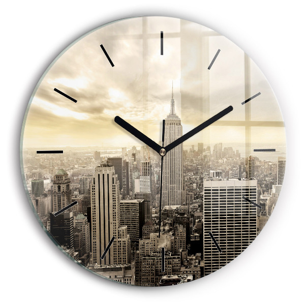 Orologio rotondo Grattacielo a New York