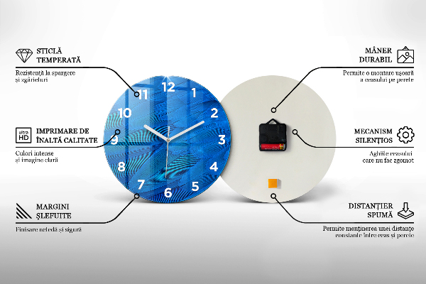 Orologio rotondo Marmo decorativo