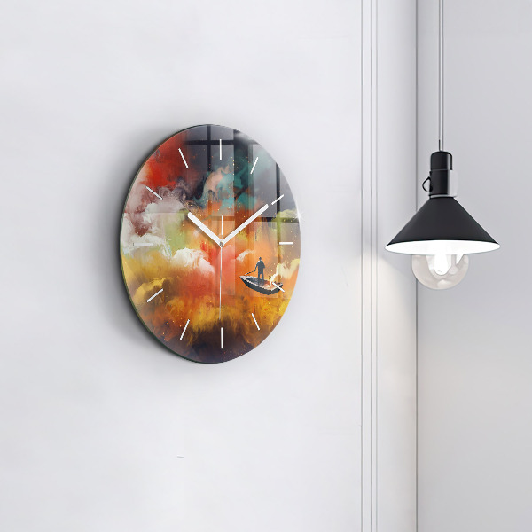 Orologio rotondo Pittura astratta