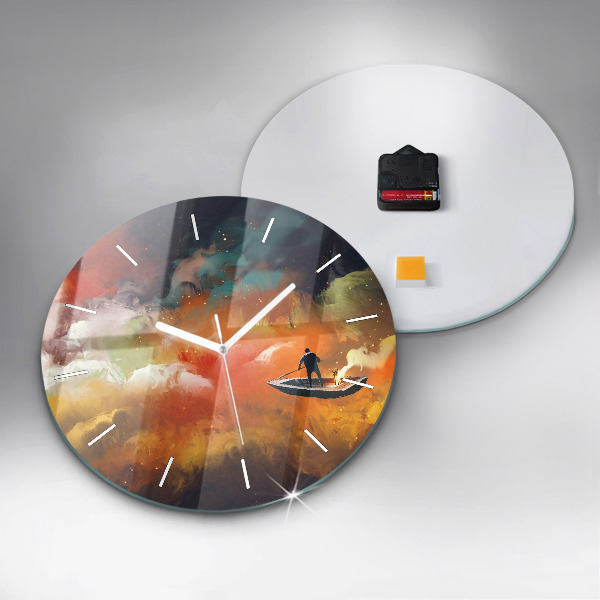 Orologio rotondo Pittura astratta