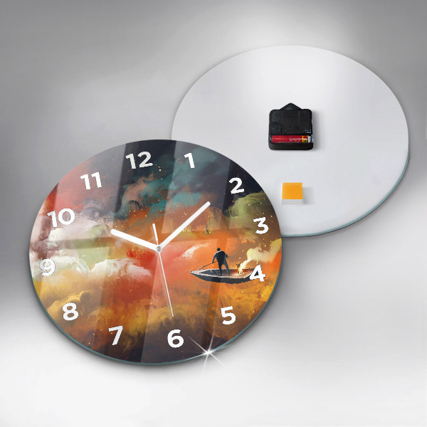 Orologio rotondo Pittura astratta