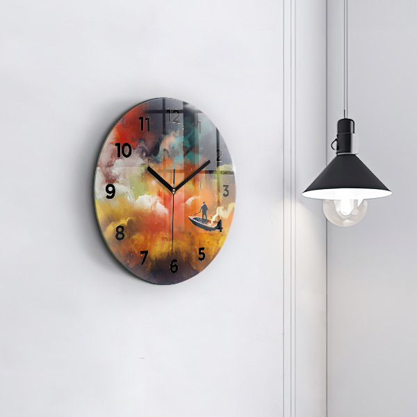 Orologio rotondo Pittura astratta