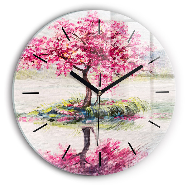 Orologio rotondo Mosaico dell'albero